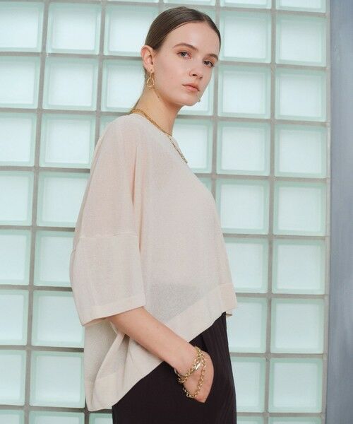 BEIGE, / ベイジ, ニット・セーター | YOOPER / ドライタッチ シアーニット | 詳細7