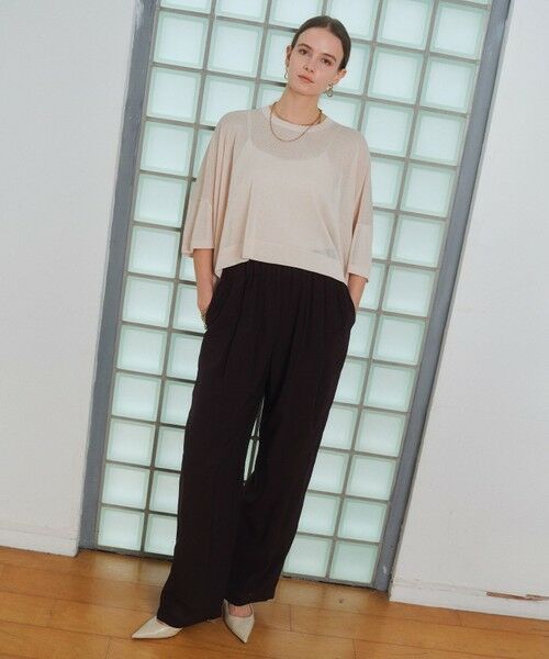 BEIGE, / ベイジ, ニット・セーター | YOOPER / ドライタッチ シアーニット | 詳細8