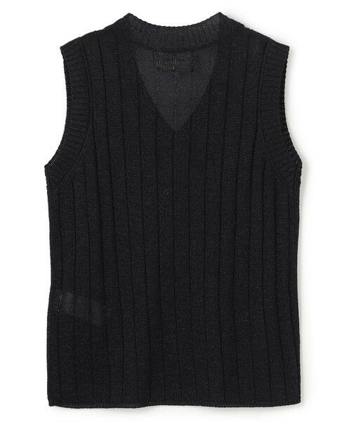 BEIGE, / ベイジ, ニット・セーター | OPTICAL /  ペーパーヤーン Vネックリブニット | 詳細12