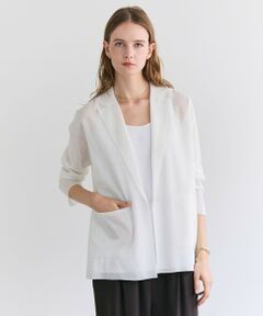 BEIGE, / ベイジ, ニット・セーター | PYRRHOT / シアーコンビ ニットジャケット