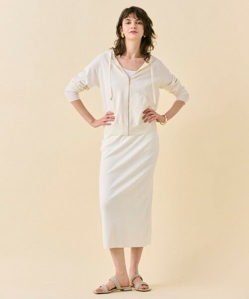 BEIGE, / ベイジ, ニット・セーター | MONSTERA / ストレッチ フーデットニット | 詳細2