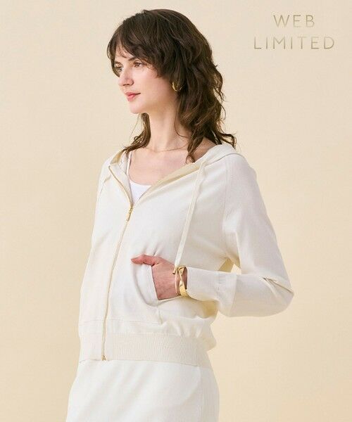 BEIGE, / ベイジ, ニット・セーター | MONSTERA / ストレッチ フーデットニット（Ecru）