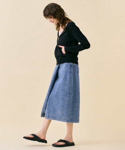 BEIGE, / ベイジ, ニット・セーター | MONSTERA / ストレッチ フーデットニット | 詳細8