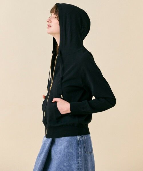 BEIGE, / ベイジ, ニット・セーター | MONSTERA / ストレッチ フーデットニット | 詳細9