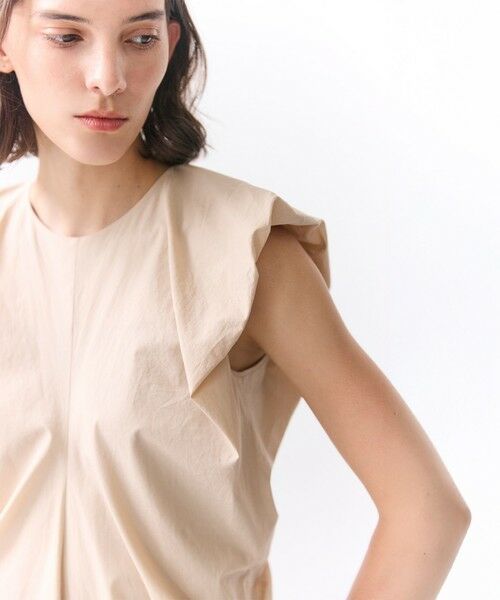 BEIGE, / ベイジ, ロング・マキシ丈ワンピース | MALLOW / コットンタック バルーンスリーブドレス | 詳細1