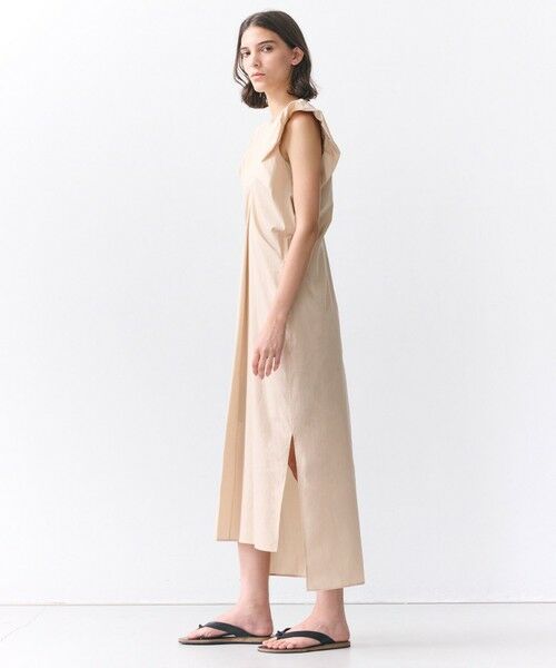 BEIGE, / ベイジ, ロング・マキシ丈ワンピース | MALLOW / コットンタック バルーンスリーブドレス | 詳細3