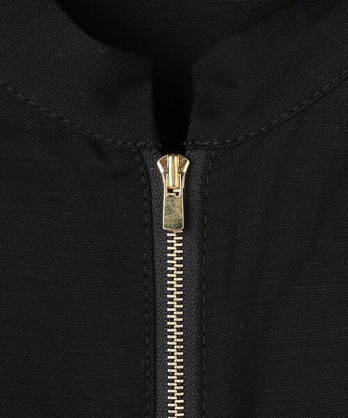 BEIGE, / ベイジ, ロング・マキシ丈ワンピース | BERNARD / リネン混 フロントジップ スタンドカラードレス | 詳細9