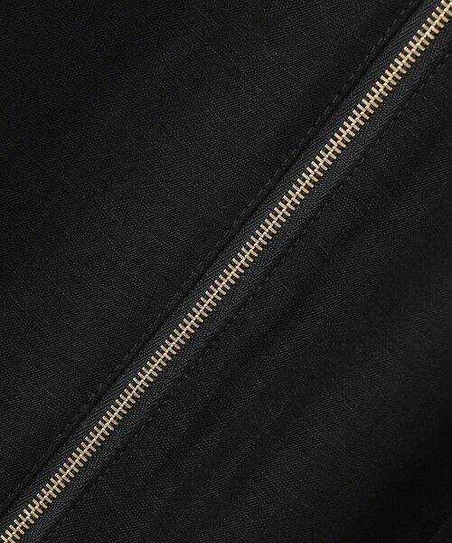 BEIGE, / ベイジ, ロング・マキシ丈ワンピース | BERNARD / リネン混 フロントジップ スタンドカラードレス | 詳細13