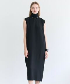 BEIGE, / ベイジ, ロング・マキシ丈ワンピース | FLEUR / 異素材ネック ロングワンピース