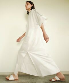 BEIGE, / ベイジ, ドレス | AXI / 刺繍ステッチ ドルマンロングドレス