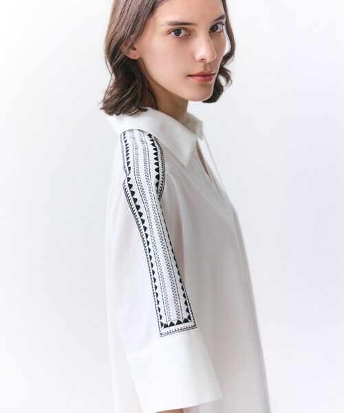 BEIGE, / ベイジ, ドレス | AXI / 刺繍ステッチ ドルマンロングドレス | 詳細2