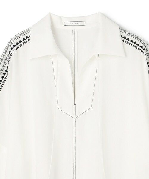 BEIGE, / ベイジ, ドレス | AXI / 刺繍ステッチ ドルマンロングドレス | 詳細8