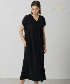 BEIGE, / ベイジ, ロング・マキシ丈ワンピース | VIRGILE / Vネックリラックスワンピース