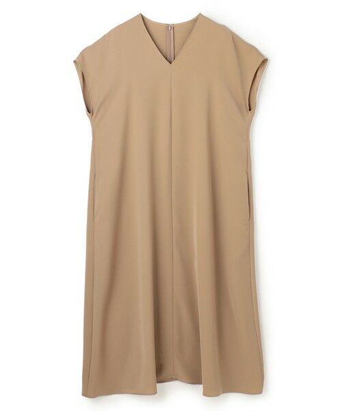 BEIGE, / ベイジ, ロング・マキシ丈ワンピース | VIRGILE / Vネックリラックスワンピース | 詳細4