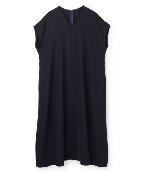 BEIGE, / ベイジ, ロング・マキシ丈ワンピース | VIRGILE / Vネックリラックスワンピース | 詳細14
