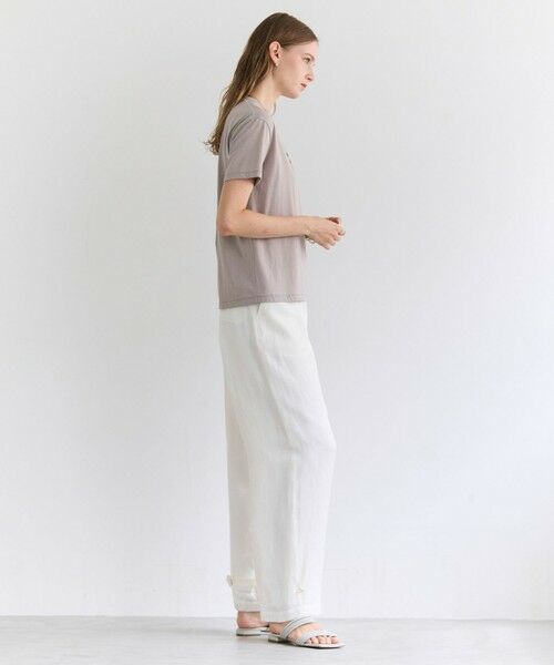 BEIGE, / ベイジ, その他パンツ | BERNARD / リネン混 ヘムタグ 2WAYパンツ | 詳細4