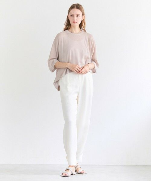 BEIGE, / ベイジ, その他パンツ | BERNARD / リネン混 ヘムタグ 2WAYパンツ | 詳細6