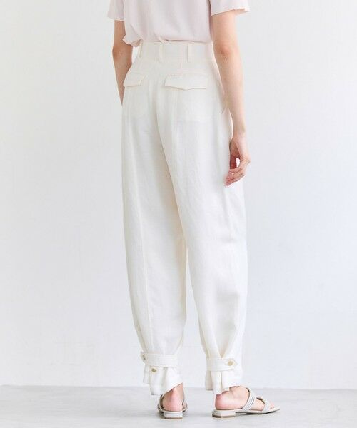BEIGE, / ベイジ, その他パンツ | BERNARD / リネン混 ヘムタグ 2WAYパンツ | 詳細1