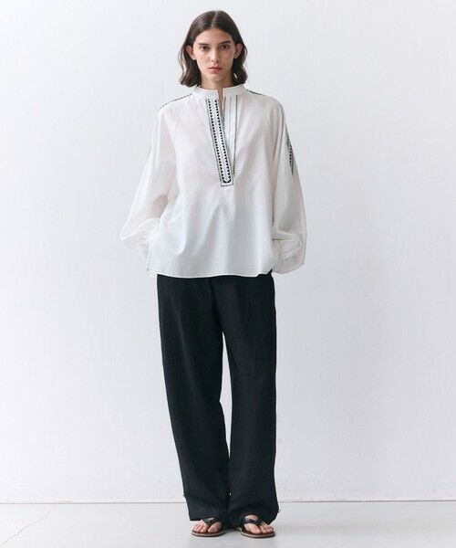 BEIGE, / ベイジ, その他パンツ | BERNARD / リネン混 ヘムタグ 2WAYパンツ | 詳細10