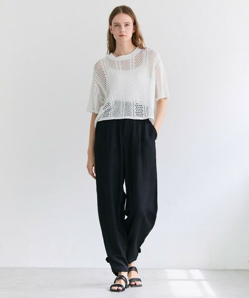 BEIGE, / ベイジ, その他パンツ | BERNARD / リネン混 ヘムタグ 2WAYパンツ | 詳細13