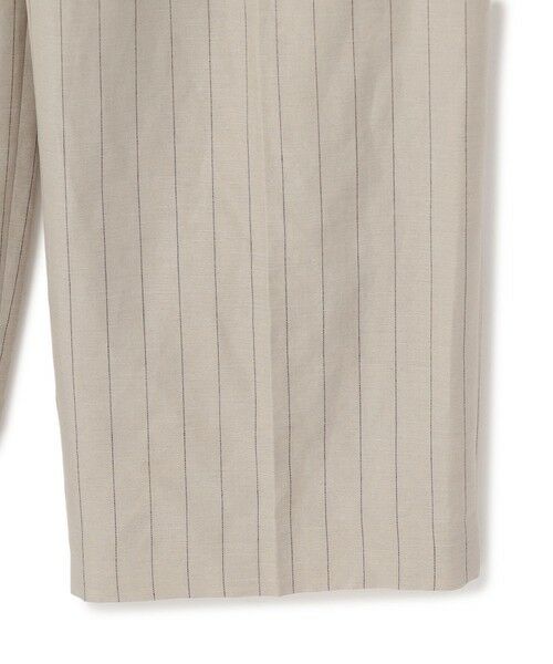 BEIGE, / ベイジ, その他パンツ | ERYTH / リネンストライプ タックワイドパンツ | 詳細14