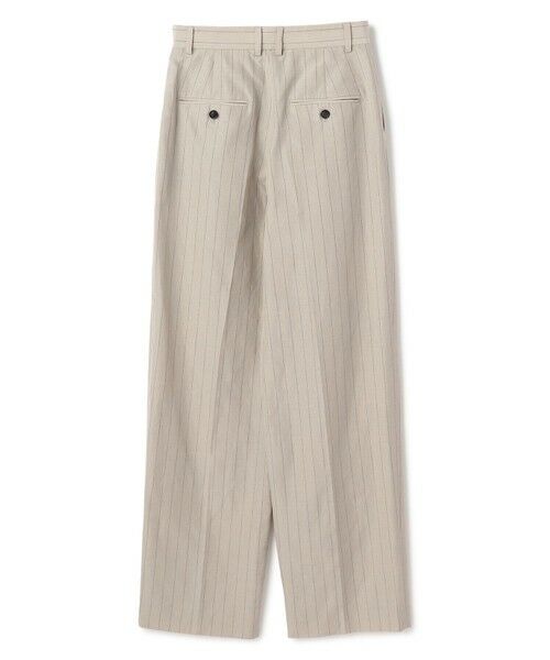BEIGE, / ベイジ, その他パンツ | ERYTH / リネンストライプ タックワイドパンツ | 詳細16