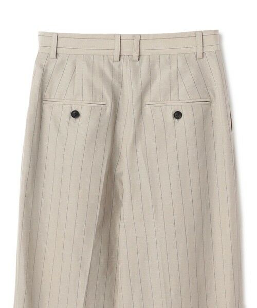 BEIGE, / ベイジ, その他パンツ | ERYTH / リネンストライプ タックワイドパンツ | 詳細17