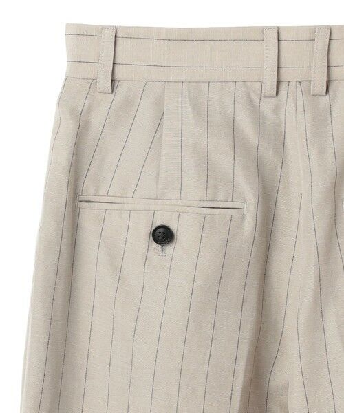 BEIGE, / ベイジ, その他パンツ | ERYTH / リネンストライプ タックワイドパンツ | 詳細18
