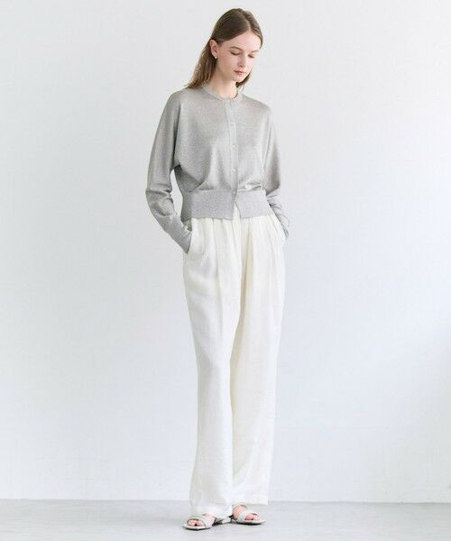 BEIGE, / ベイジ, その他パンツ | SERAPHIN / ライトシアー イージーワイドパンツ | 詳細3