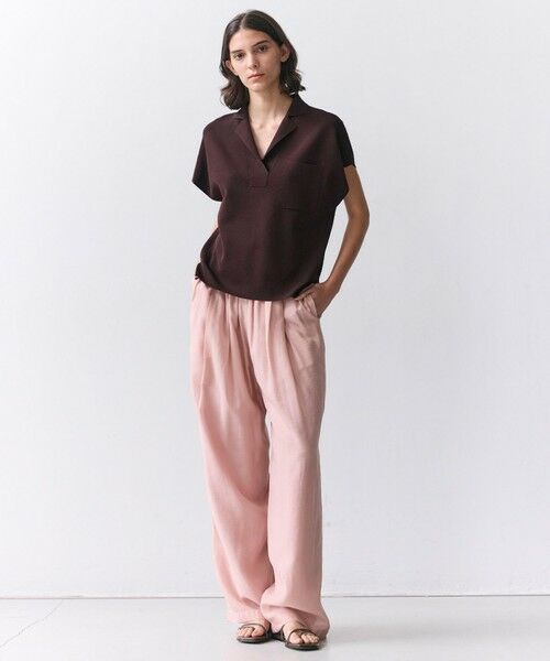 BEIGE, / ベイジ, その他パンツ | SERAPHIN / ライトシアー イージーワイドパンツ | 詳細7