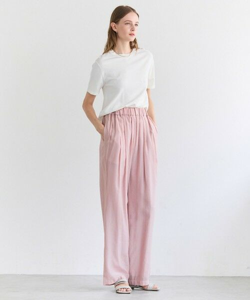 BEIGE, / ベイジ, その他パンツ | SERAPHIN / ライトシアー イージーワイドパンツ | 詳細9