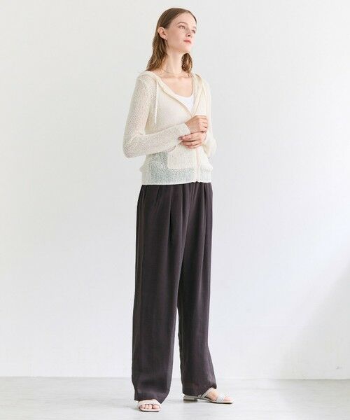 BEIGE, / ベイジ, その他パンツ | SERAPHIN / ライトシアー イージーワイドパンツ | 詳細13