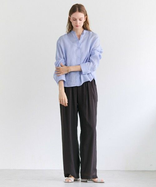 BEIGE, / ベイジ, その他パンツ | SERAPHIN / ライトシアー イージーワイドパンツ | 詳細14