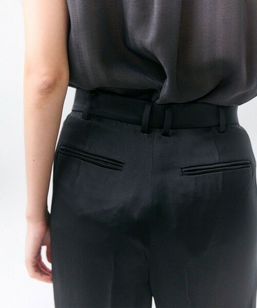 BEIGE, / ベイジ, その他パンツ | CASSITER / リネンブレンド サテンクロップドパンツ | 詳細5