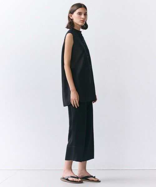 BEIGE, / ベイジ, その他パンツ | CASSITER / リネンブレンド サテンクロップドパンツ | 詳細7