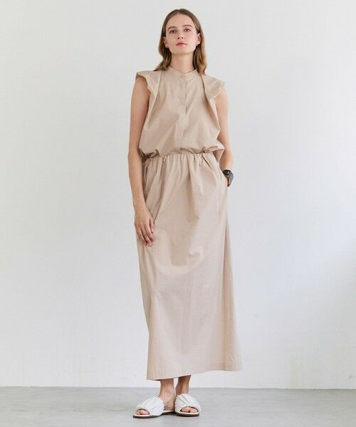 BEIGE, / ベイジ, ミニ・ひざ丈スカート | MALLOW / コットンタック イージーフレアスカート | 詳細1