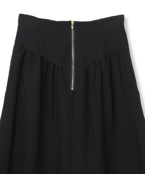 BEIGE, / ベイジ, ミニ・ひざ丈スカート | BERNARD / リネン混 ゴールドジップ ハイウエススカート | 詳細11