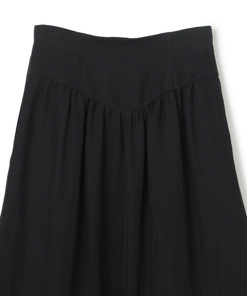 BEIGE, / ベイジ, ミニ・ひざ丈スカート | BERNARD / リネン混 ゴールドジップ ハイウエススカート | 詳細12