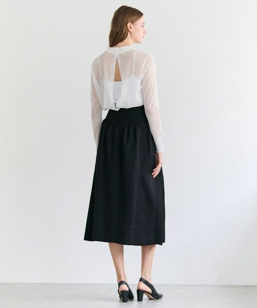 BEIGE, / ベイジ, ミニ・ひざ丈スカート | BERNARD / リネン混 ゴールドジップ ハイウエススカート | 詳細7