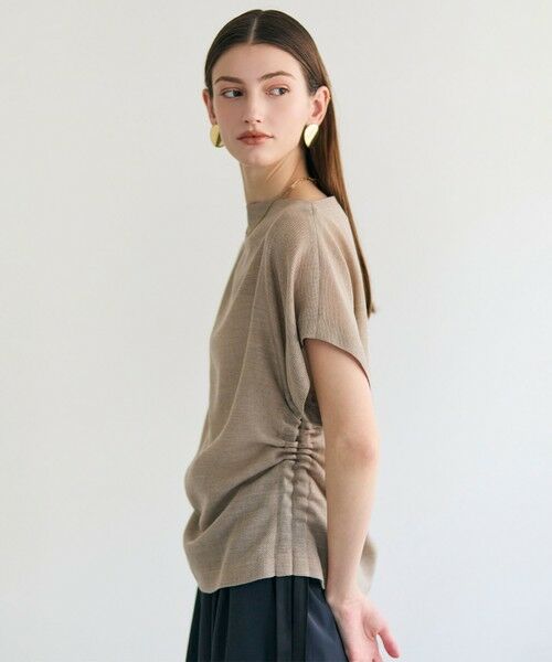 BEIGE, / ベイジ, シャツ・ブラウス | LIATRIS / ドロスト ドルマンブラウス（Flax）