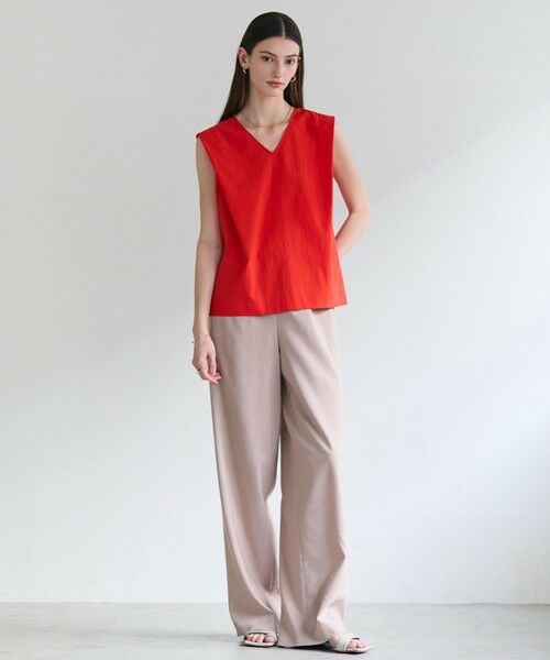 BEIGE, / ベイジ, シャツ・ブラウス | YANN / Vネックタックブラウス | 詳細5