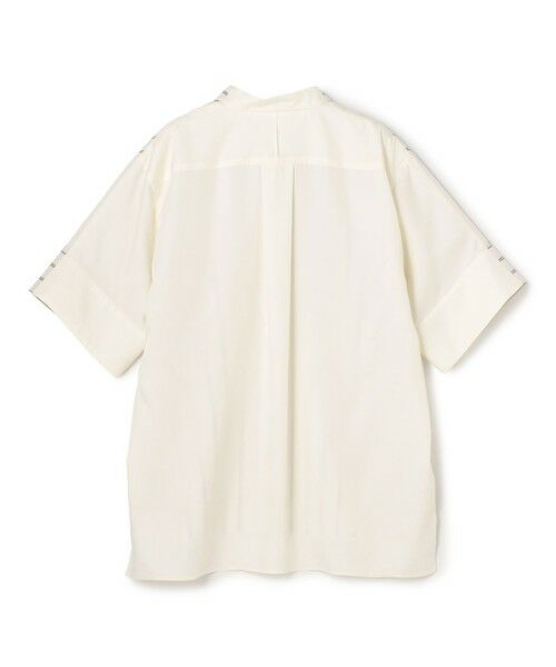 BEIGE, / ベイジ, シャツ・ブラウス | QUARTZ / 異素材コンビ ストライプシャツ | 詳細9