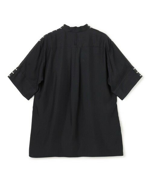 BEIGE, / ベイジ, シャツ・ブラウス | QUARTZ / 異素材コンビ ストライプシャツ | 詳細8