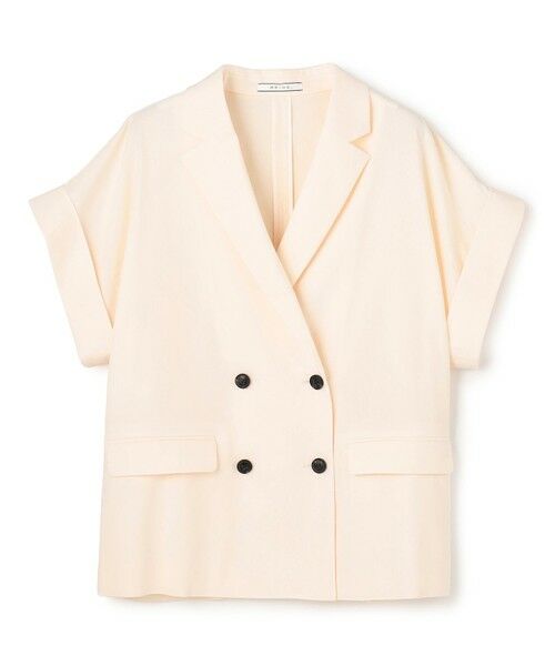 BEIGE, / ベイジ, テーラードジャケット | SPINEL / ハーフスリーブ ダブルジャケット | 詳細4