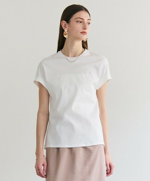 BEIGE, / ベイジ, カットソー | BORNA / コットンスムースTシャツ（Off）