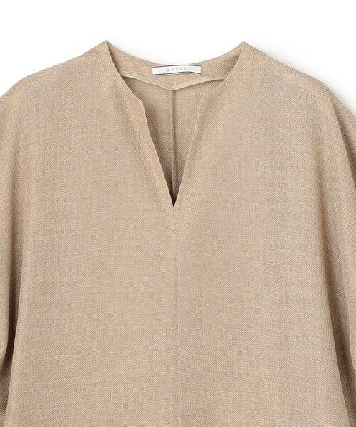 BEIGE, / ベイジ, ロング・マキシ丈ワンピース | LIATRIS / ドロスト Iラインドレス | 詳細5