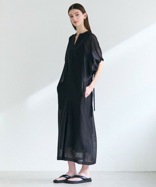BEIGE, / ベイジ, ロング・マキシ丈ワンピース | LIATRIS / ドロスト Iラインドレス | 詳細12