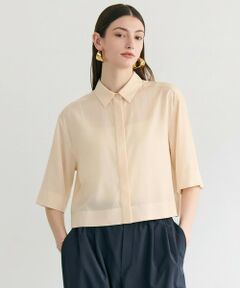 BEIGE, / ベイジ, シャツ・ブラウス | BAC / コットンシアー ショートレングスシャツ