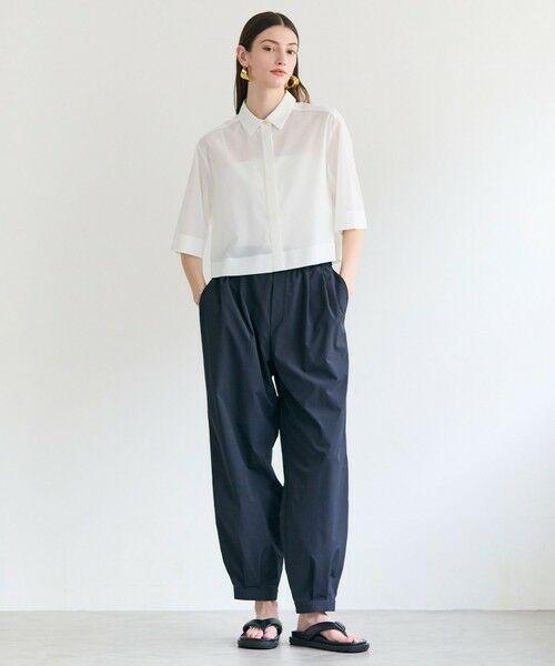 BEIGE, / ベイジ, シャツ・ブラウス | BAC / コットンシアー ショートレングスシャツ | 詳細3