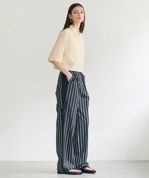 BEIGE, / ベイジ, シャツ・ブラウス | BAC / コットンシアー ショートレングスシャツ | 詳細7